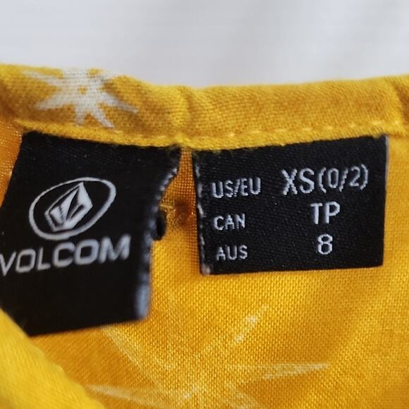 Volcom Yellow Star Camisole Top - Picture 2 of 12